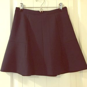 J. Crew Fluted Skirt in Double Crepe